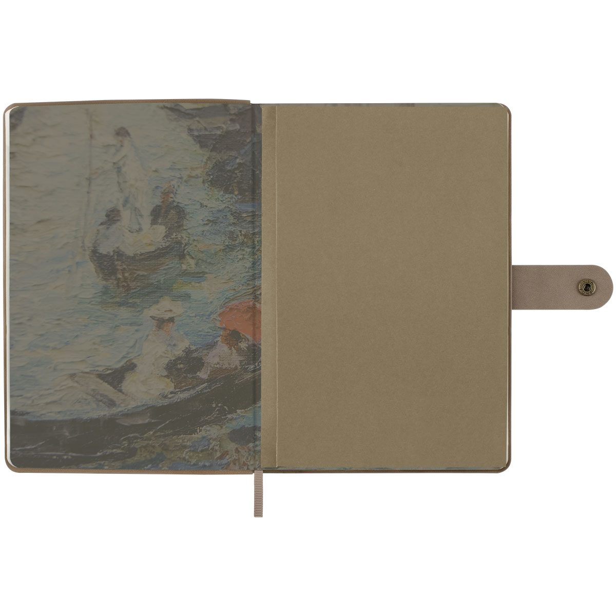 Записная книжка А5 80 л., ЛАЙТ, кожзам, Greenwich Line «Outline. Venice», с замком, тиснение фольгой, внутренний карман, блок в точку