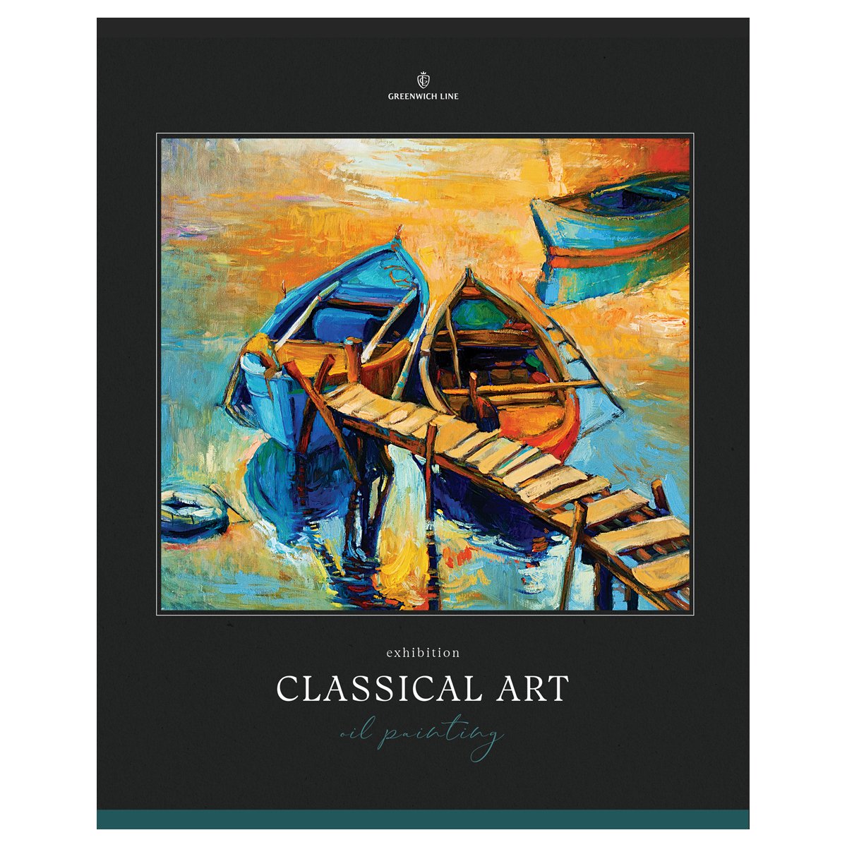 Тетрадь 80л., А5, клетка Greenwich Line «Classical art», глянцевая ламинация, sandy-touch лак, 70г/м2