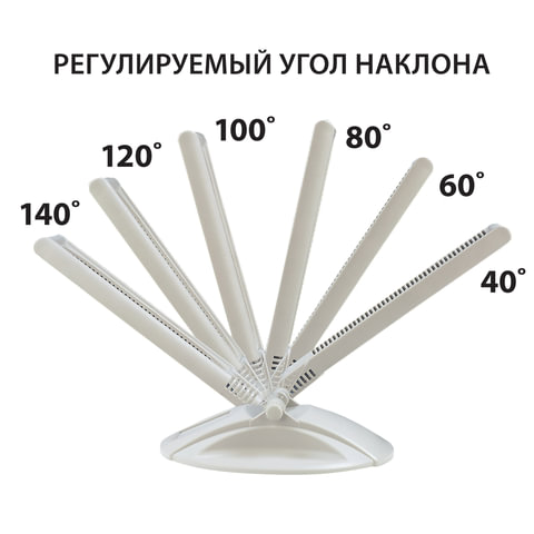 Демосистема настольная на 10 панелей, с 10 цветными панелями А4, серая, BRAUBERG «SOLID»