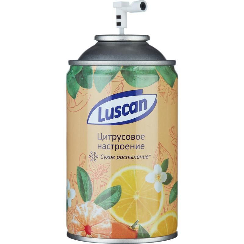 Сменный баллон для автоматического освежителя Luscan Цитрусовое настроение 250 мл