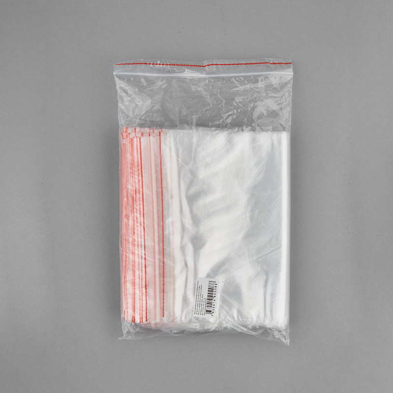 Пакет с замком Zip-Lock 20x30 см 35 мкм (100 штук в упаковке)