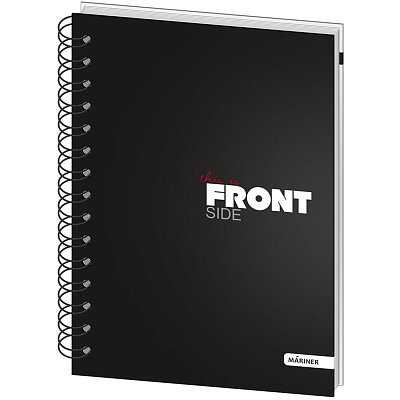 Бизнес-тетрадь All Right А5.120л, 148×205, 1 разд, FRONT, черная, 0015