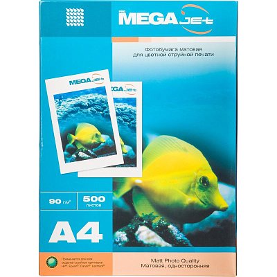 Фотобумага для цветной струйной печати ProMega jet односторонняя (матовая, А4, 90 г/кв. м, 500 листов)