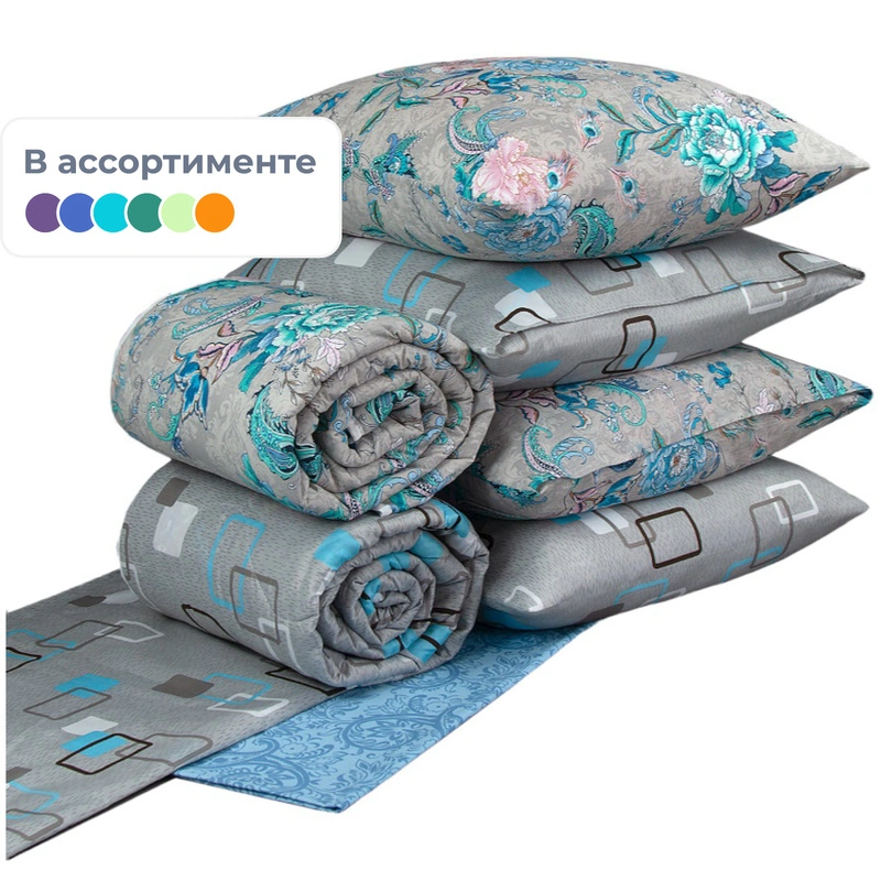 Набор 1.5-спальный Selena Летний (одеяло 140х205 см, комплект постельного белья)