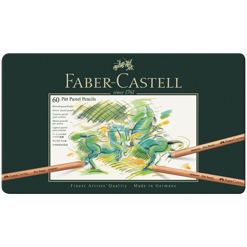 превью Пастельные карандаши Faber-Castell «Pitt Pastel» 60цв., метал. коробка