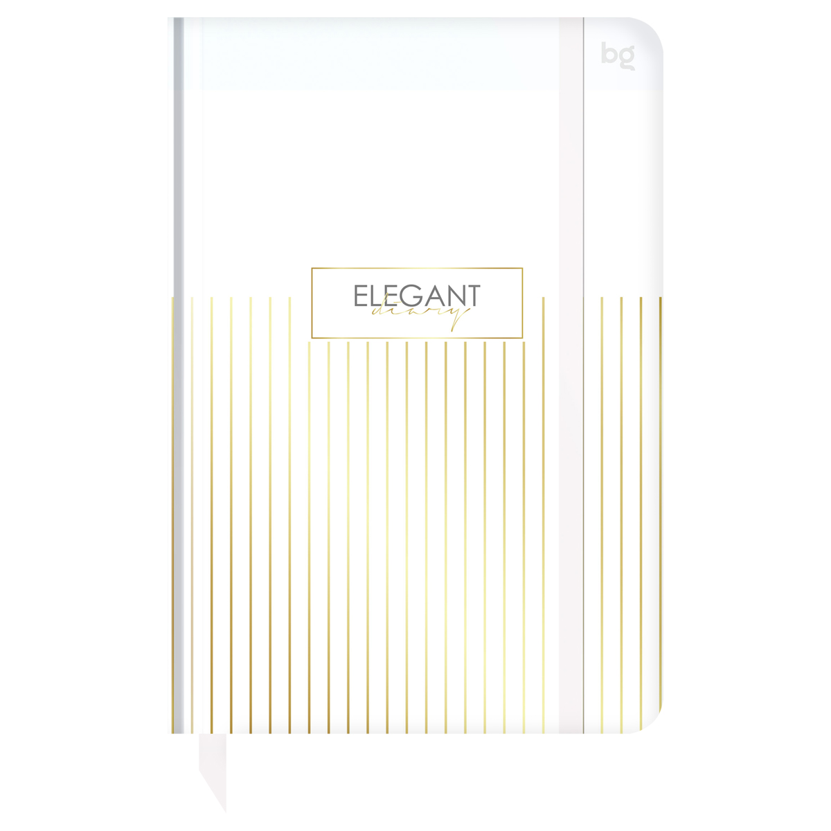 превью Ежедневник недатированный А5, 136л., 7БЦ BG «Minimal. White», глянцевая ламинация, отд. фольгой