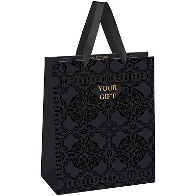 Пакет подарочный 18×23×10см MESHU «Luxary gift», фольга, матовая ламинация