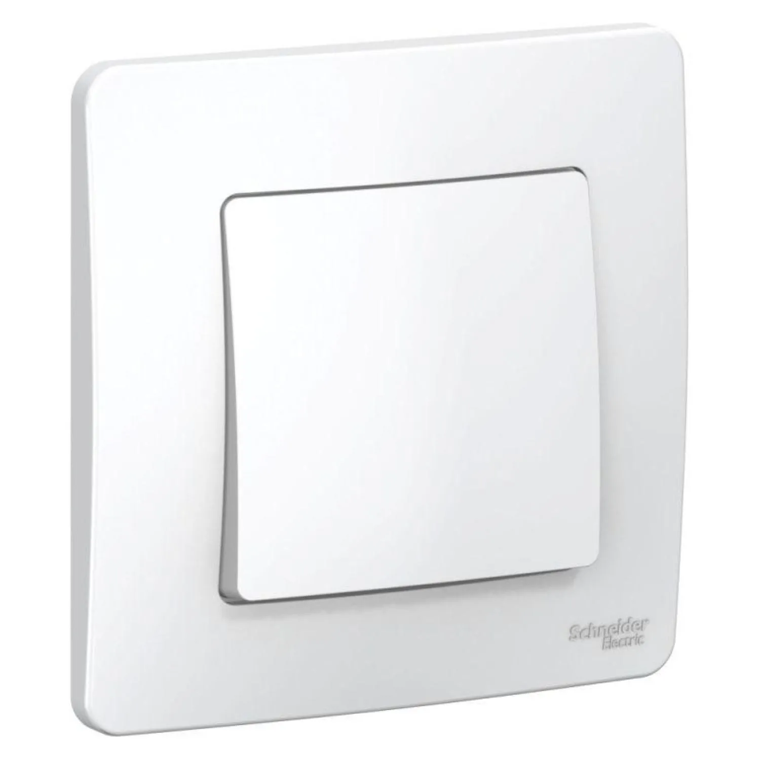 превью Выключатель одноклавишный Schneider Electric Blanca 10А IP20 с рамкой скрытого монтажа белый (BLNVS010101)