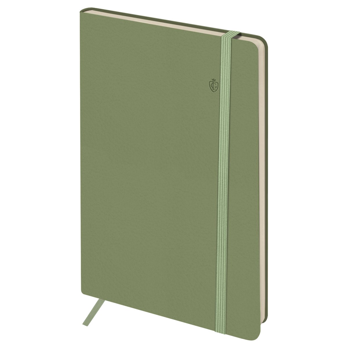 Записная книжка А5 96л. ЛАЙТ, кожзам, Greenwich Line «Classic. Green», с резинкой, блок без линовки