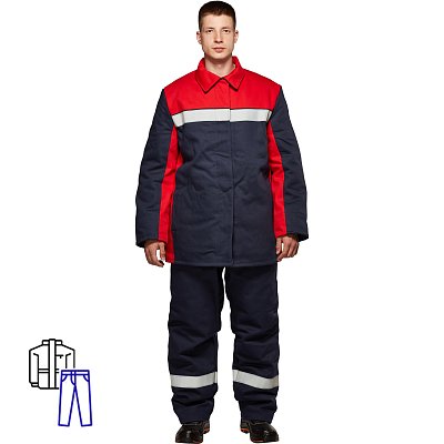 Костюм сварщика утепленный 100% х/б 450г/м2(модель КС04ОТ) (р.56-58)170-176
