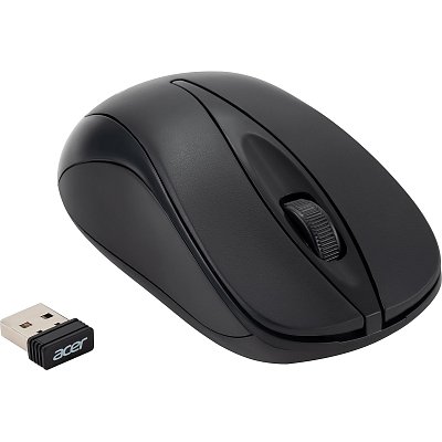 Мышь компьютерная Acer OMR131 черн. оптичес. (1000dpi) беспровод, USB (2but)