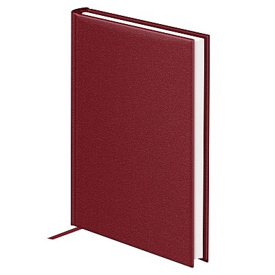 Ежедневник недатированный, А5, 160л., твердый переплет, балакрон, BG «Ariane. Dark red», красный