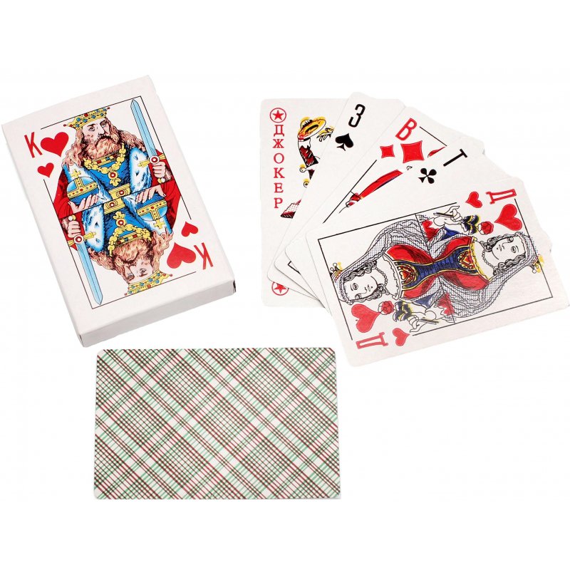 Настольная игра Карты игральные атласные (54 штуки в колоде)