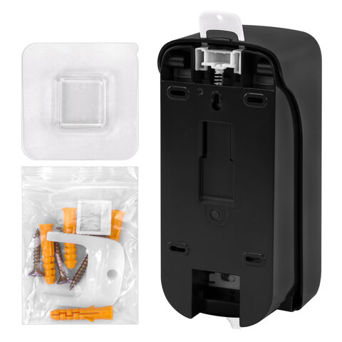 Дозатор для жидкого мыла-пены LAIMA PROFESSIONAL PREMIUM BLACK, НАЛИВНОЙ, 1 л, черный, ABS-пластик