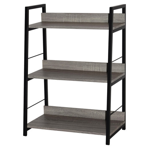 Стеллаж на металлокаркасе BRABIX «LOFT SH-002»600×350х845 ммцвет дуб антик641232