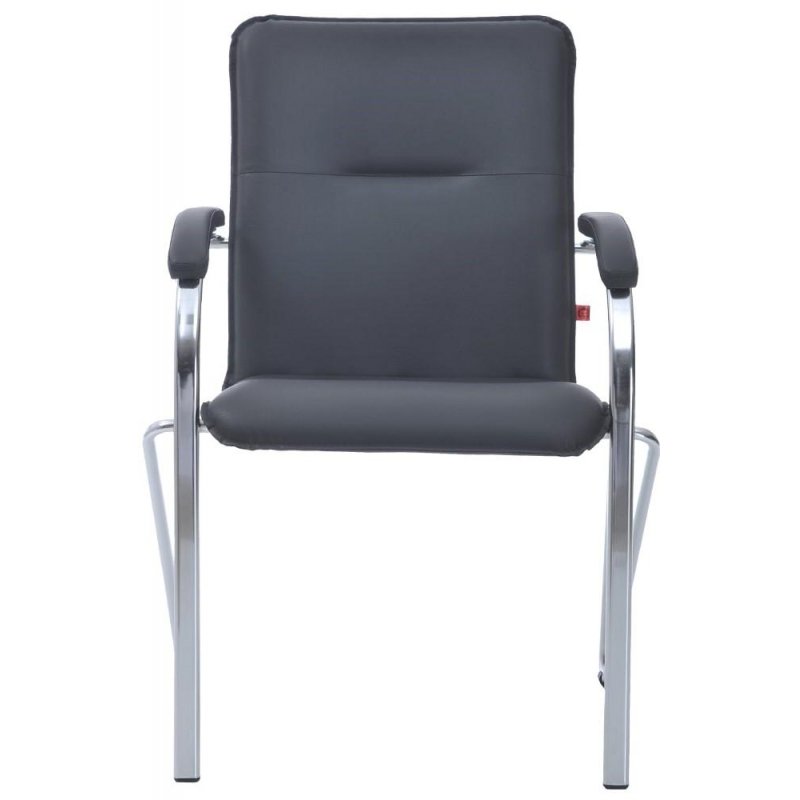 Конференц-кресло Samba Chrome черное (искусственная кожа/металл хромированный)