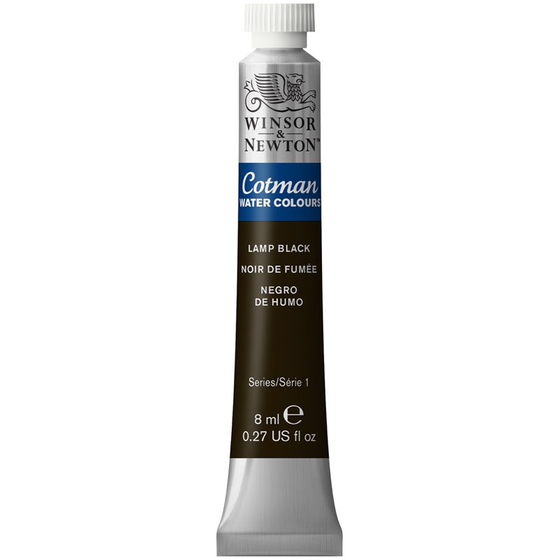 превью Акварель Winsor&Newton «Cotman», 8мл, туба, сажа газовая