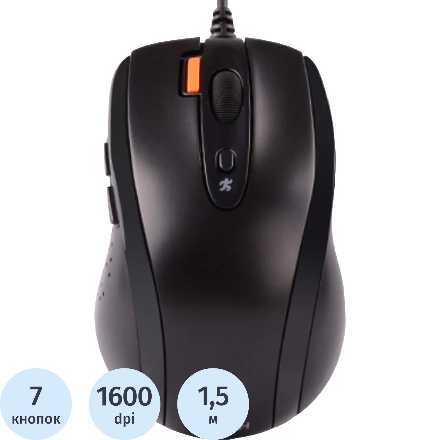 Мышь компьютерная A4 V-Track Padless N-70FX черная