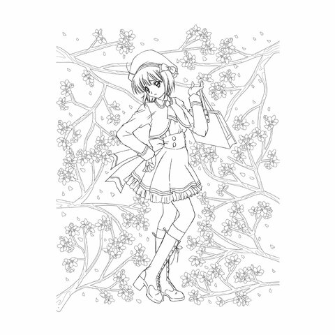 Книжка-раскраска аниме WOW MANGA 210×280мм., 96 страниц, склейка, БОМБОРА, ш/к 52442