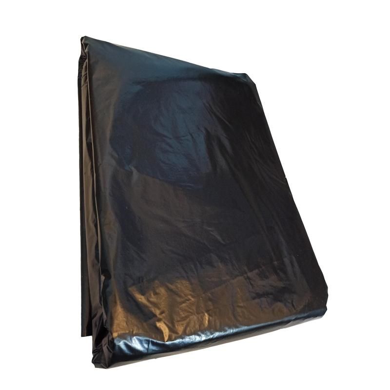 Мешки для мусора на 200 л Luscan черные (ПВД, 40 мкм, в пачке 50 шт, 90×130 см)