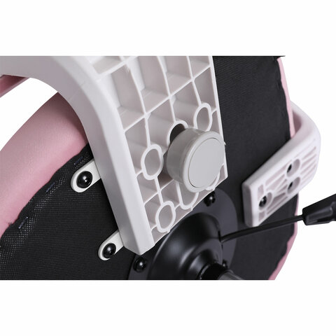 Кресло детское с подставкой для ног BRABIX «Sky MG-206», велюр, розовое