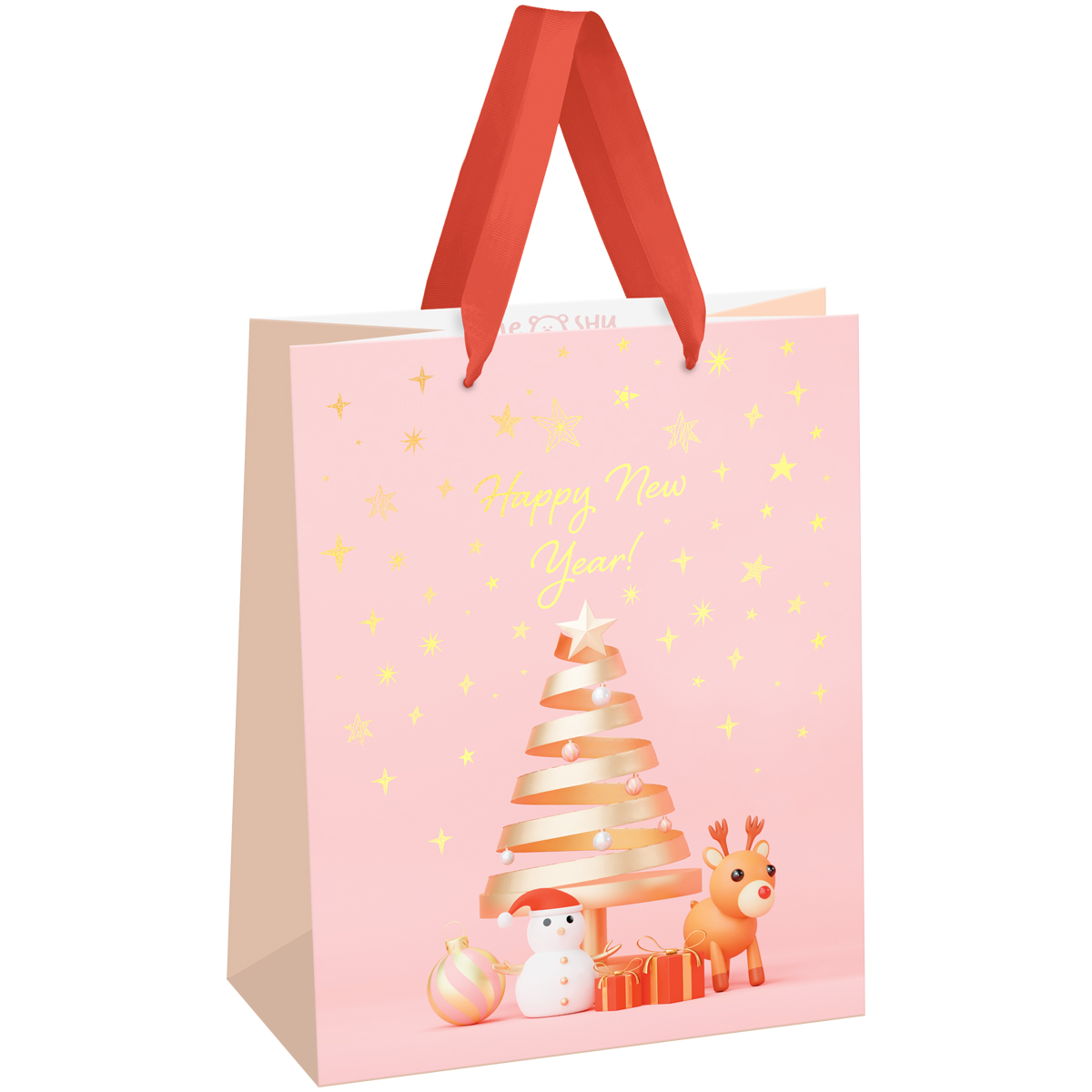 превью Пакет подарочный 18×23×10см MESHU «Christmas tale», фольга, матовая ламинация