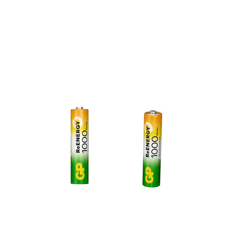 Батарейки аккумуляторные GP ReEnergy Ni-Mh КОМПЛЕКТ 4 шт. (ПРОМО 3+1), ААА (HR03), 950 mAh