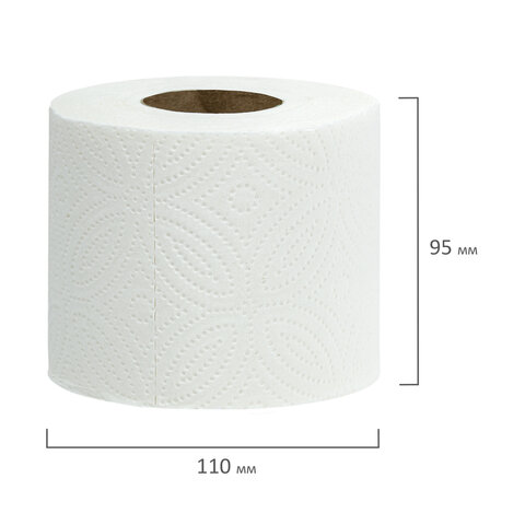 Бумага туалетная 3-х слойная, 8 рулонов (8×16.5 м), LAIMA Deluxe, 100% целлюлоза