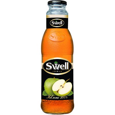 Сок SWELL яблочный осветл. для детского питания 0.75 л