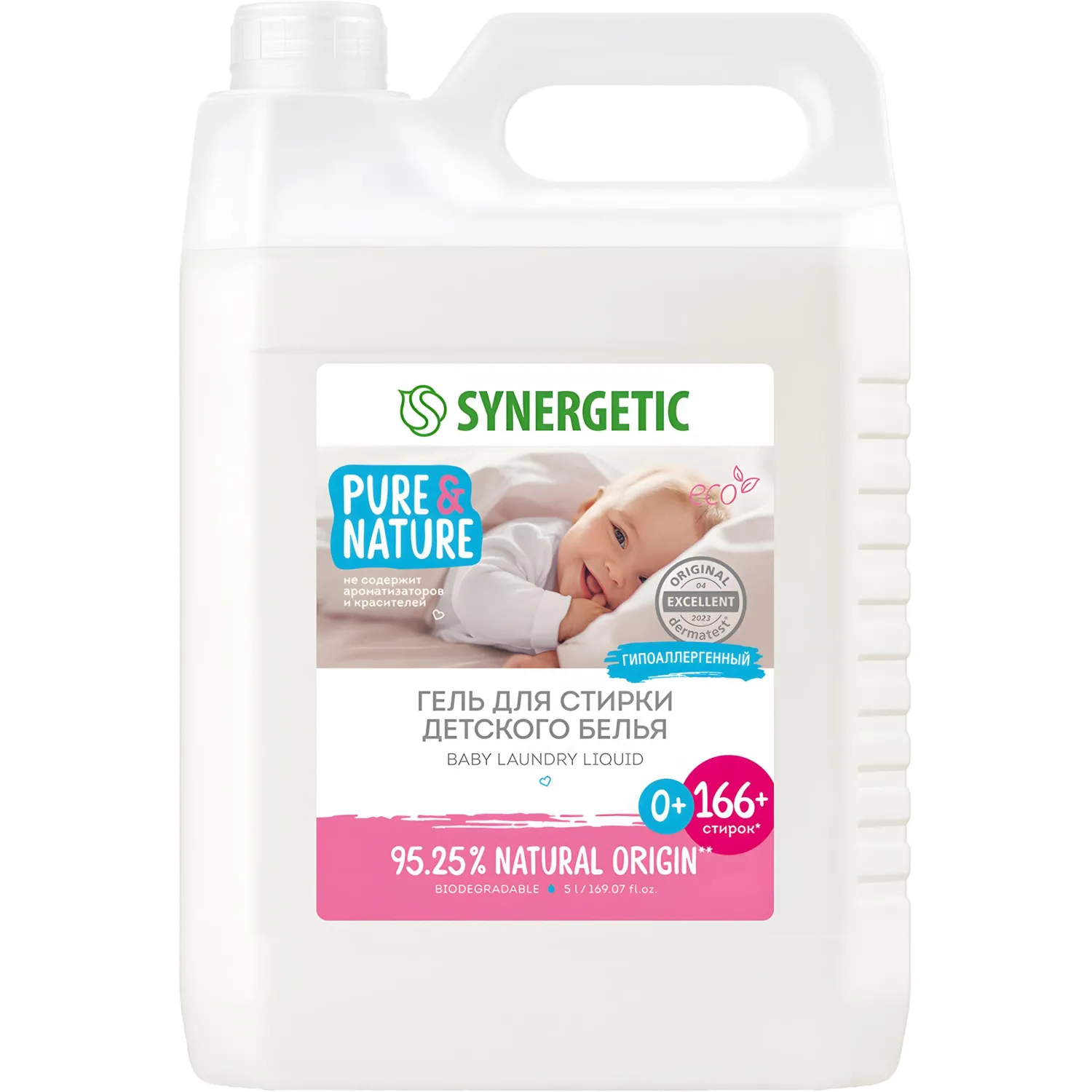 превью Гель для стирки Synergetic Baby для детского белья 5 л