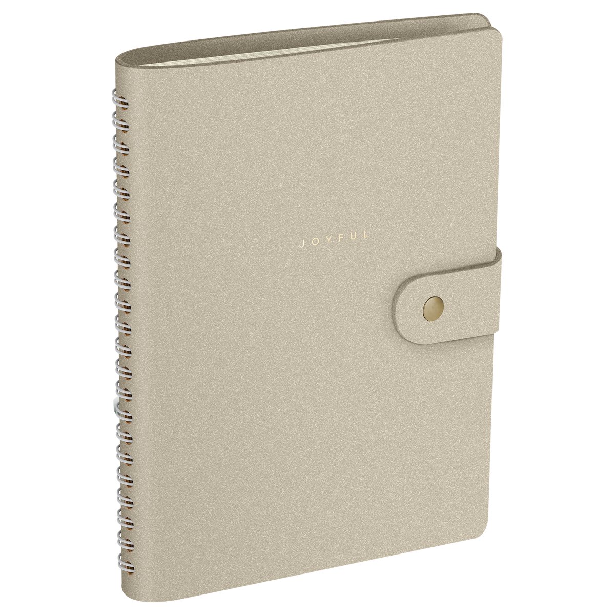 Записная книжка А5 96л. ЛАЙТ, кожзам, скрытый гребень, Greenwich Line «Shimmer. Beige», блок в линию