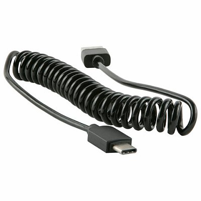 Кабель USB 2.0 – Type-C, RED LINE Spiral, черный