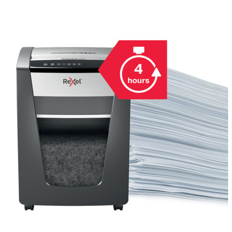 Уничтожитель (шредер) Rexel Momentum M515, 1-3 человек, 5 уровень секретности, фрагменты 2×15 мм, 15 листов, 30 л