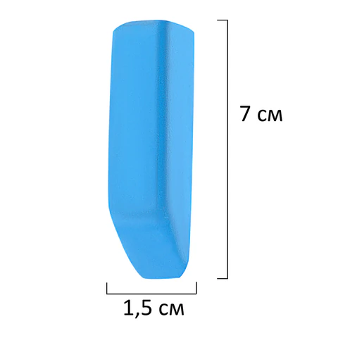 Мел в ведерке для рисования на асфальте 18 штук, ПИФАГОР, цветной квадратный УТОЛЩЕННЫЙ