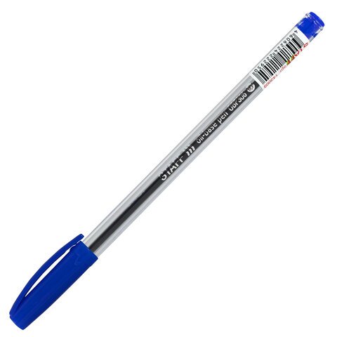 Ручка шариковая масляная STAFF Basic «OBP-306», СИНЯЯ, игольчатый узел 0.7 мм, линия письма 0.35 мм
