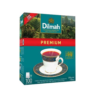 Чай Dilmah «Цейлонский», черный, 100 пакетиков по 2г