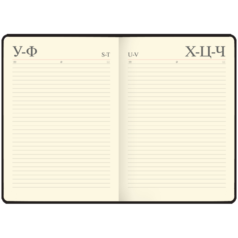 Ежедневник недатир. A5, 136л., кожзам, OfficeSpace «Grace», красный, цветной срез