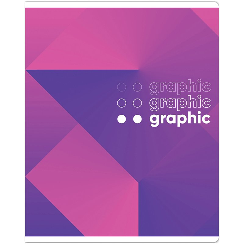 Тетрадь 12л., клетка ArtSpace «Моноколор. Graphic mono», эконом