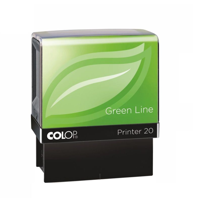 Оснастка для штампов персон. ЭКО Printer 20 Green Line 38×14мм корпус черн