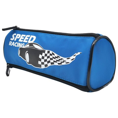 Пенал мягкий BRAUBERG, 3 отделения, нейлон, 21×7х7 см, «Speed Racer»