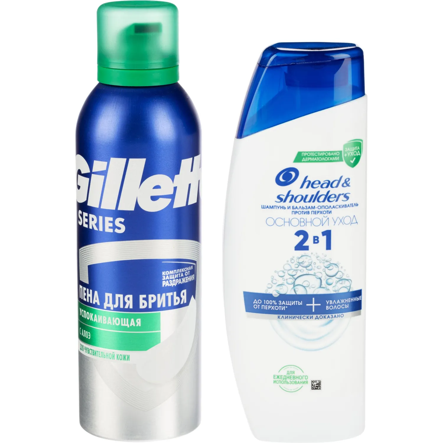 Подарочный набор косметики для мужчин Head & Shoulders (шампунь и пена для бритья)