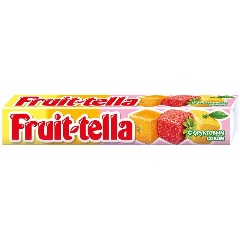 Жевательная конфета Fruittella, ассорти, с фруктовым соком, 41г арт ...