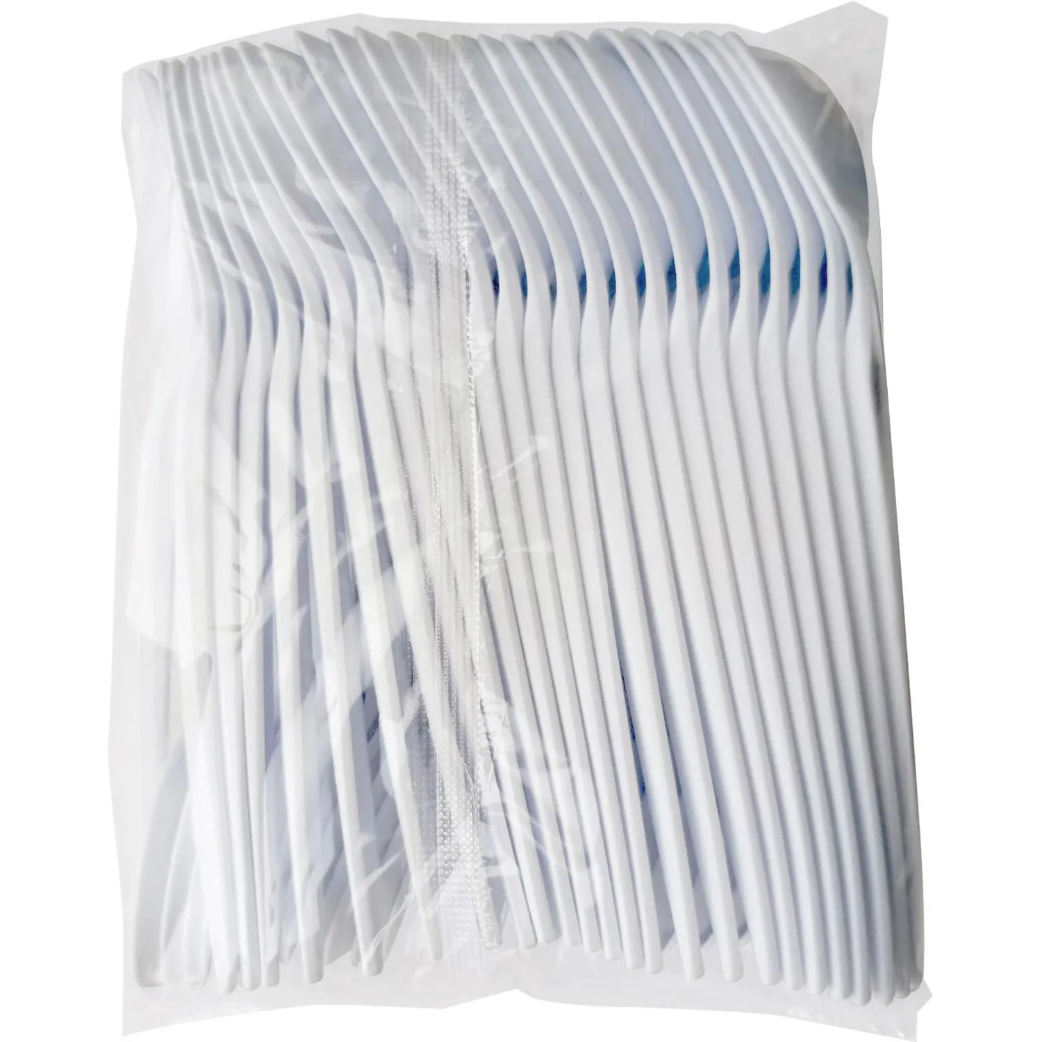 Ложка одноразовая 140 мм, бел., кукурузный крахмал, 50 шт/уп GREEN MYSTERY