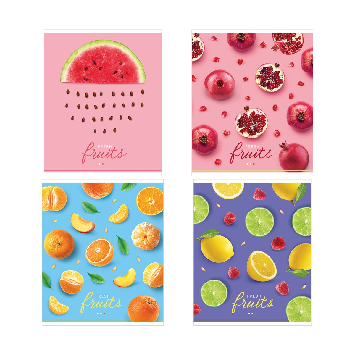 превью Тетрадь 48л., А5, клетка ArtSpace «Фрукты. Juicy fruits», эконом