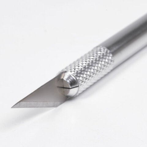 Нож макетный (скальпель) BRAUBERG «Special», металлический корпус, + 5 запасных лезвий, блистер