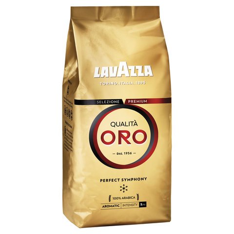 Кофе в зернах LAVAZZA (Лавацца) «Qualita Oro», натуральный, арабика 100 ...