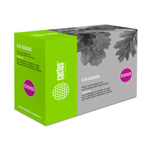 превью Картридж лазерный CACTUS (CS-D205S) для SAMSUNG ML-3310ND/3710D/SCX4833FD, ресурс 2000 стр. 