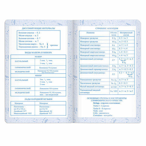 Дневник для музыкальной школы 48 л., обложка кожзам (лайт), термотиснение, BRAUBERG, красный, 105497