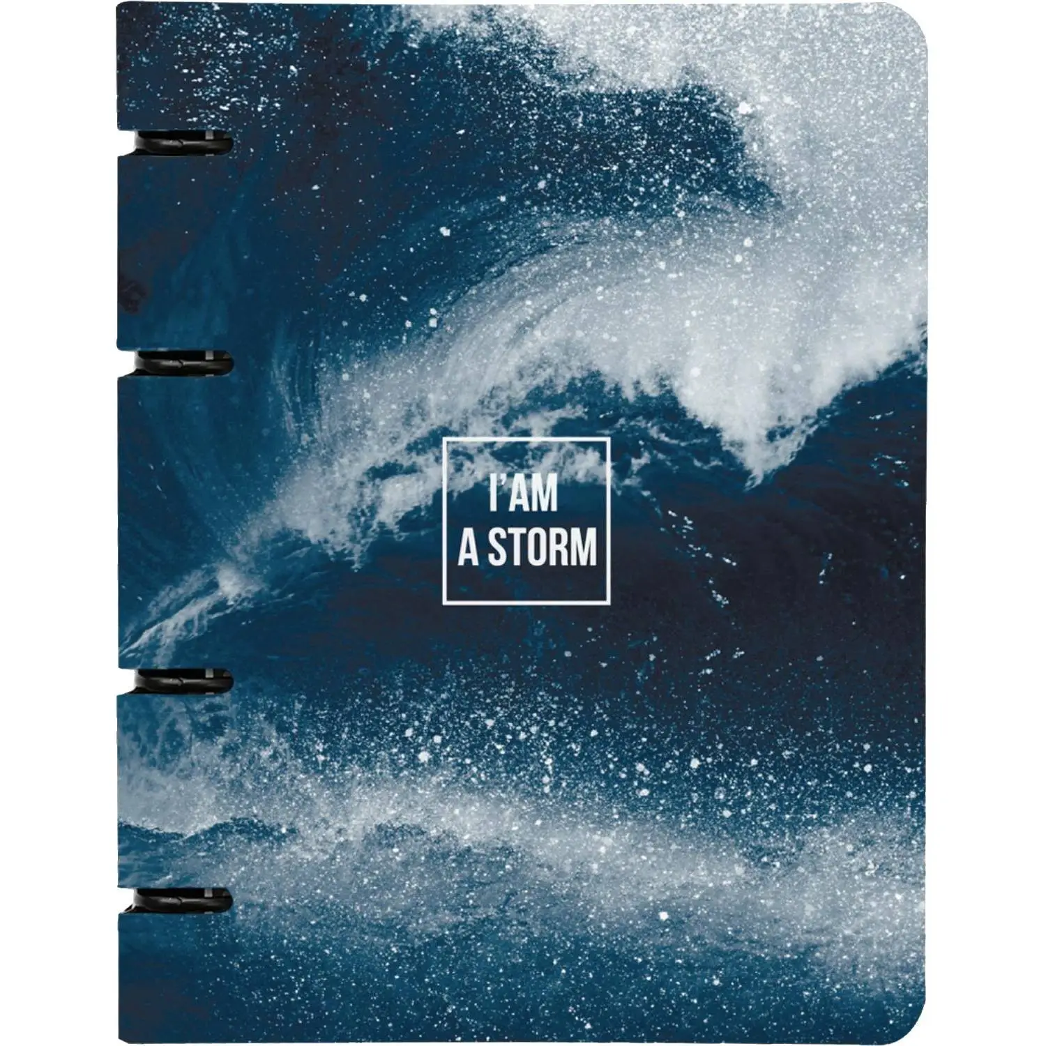 Бизнес-тетрадь Be Smart Storm А5 120 листов с рисунком в клетку с перфорацией, матовая ламинация