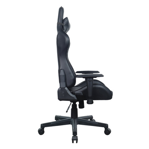 Кресло компьютерное BRABIX «GT Carbon GM-115», две подушки, экокожа, черное, 531932